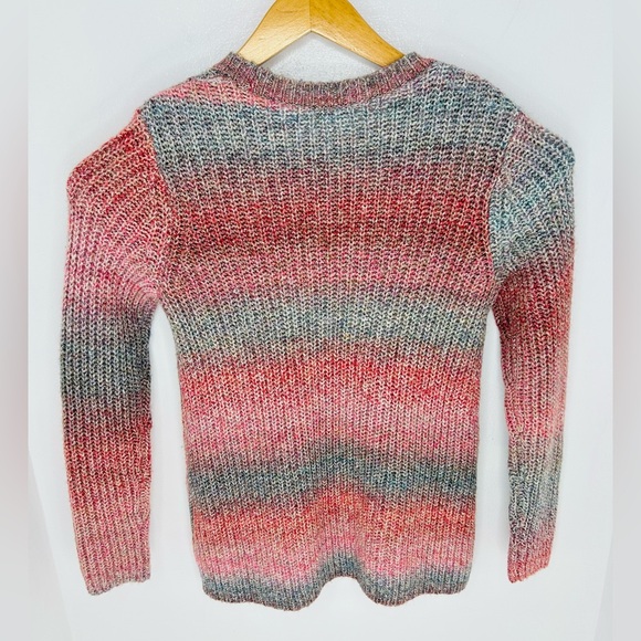 J. Jill Knit Ombre Crewneck Sweater Size Small Cotton Blend Office Casual Cozy - Picture 5 of 10